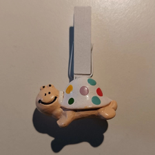 DD Mini csipeszek tavasz teknős 4,5cm dekorációs kellék