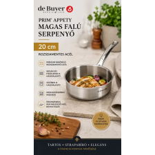  de Buyer PrimAppety magas falú rozsdamentes serpenyő 20 cm edény
