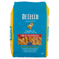 De Cecco Fusilli n°34 durumtészta, 1kg tészta