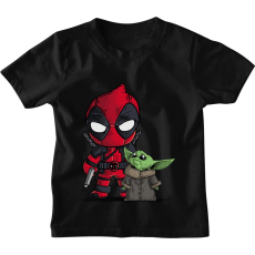  Deadpool és Baby Yoda - Gyerek Póló