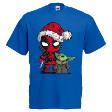  Deadpool és Baby Yoda - Karácsonyi Férfi Póló