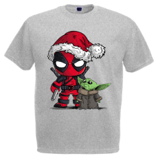  Deadpool és Baby Yoda - Karácsonyi Férfi Póló