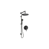 Deante Concealed shower set with rail - with overhead shower