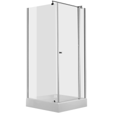 Deante CUBIC szögletes zuhanykabin, 80x80x195 cm, átlátszó üveg, króm keret KTI044P kád, zuhanykabin