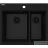 Deante ERIDAN gránit mosogató, 1,5 medencés, fekete ZQE_N503