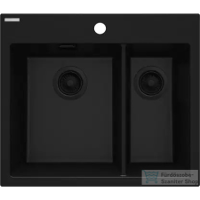 Deante ERIDAN gránit mosogató, 1,5 medencés, fekete ZQE_N503 mosogatótálca