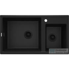 Deante ERIDAN gránit mosogató, 2 medencés, grafit metál ZQE_G20B mosogatótálca