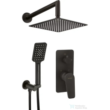 Deante JASMIN falsík alatti zuhanyszett, csapteleppel, esőztetővel, fekete NAC_N9JP csaptelep