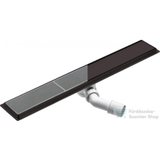 Deante megfordítható zuhanyfolyóka 60 cm-es, rozsdamentes acél, fekete KOS_N06D építőanyag