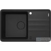 Deante MOMI gránit mosogató, 1 medencés, csepegtetővel, grafit metál ZKM_G113