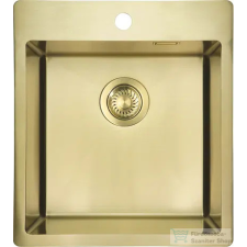 Deante OLFATO acél mosogató, 1 medencés, szálcsiszolt arany ZPO_R10A mosogatótálca