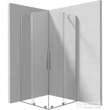 Deante PRIZMA zuhanykabin 100x100 cm-es, szálcsiszolt acél KPNFP10P10 kád, zuhanykabin