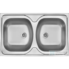 Deante TANGO acél mosogató, 2 medencés, szatén ZM5_0200 mosogatótálca