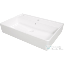 Deante TEMISTO kerámia mosdókagyló, pultra tehető, csaptelep szigettel 61x41 cm, fehér CDT_6U7S szaniter