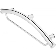 Deante Vital falra szerelhető acél fogantyú törölköző tartóval, króm fürdőszoba kiegészítő