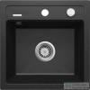 Deante ZORBA gránit mosogató, 1 medencés, 440x440 mm, grafit metál ZQZ_G103