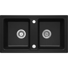Deante ZQZ_N203 Zorba 2 medencés mosogató fekete (ZQZ N203) mosogatótálca