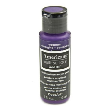 DecoArt Akrilfesték - selyemfényű 59ml - Eggplant - DecoArt Americana® Multi-Surface Satin (1 db) akrilfesték