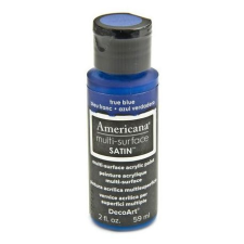 DecoArt Akrilfesték - selyemfényű 59ml - True Blue - DecoArt Americana® Multi-Surface Satin (1 db) akrilfesték