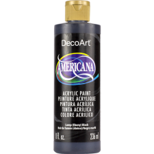 DecoArt Americana Lamp (Ebony) Black Akril festék - matt Acrylics (236 ml) akrilfesték