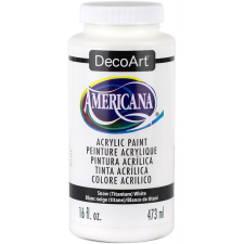DecoArt Americana Snow (Titanium) White Akril festék - matt Acrylics (473 ml) akrilfesték