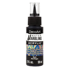 DecoArt Márványozó festék 59 ml Black / Fekete DecoArt Water Marbling Paint (1 db) akrilfesték
