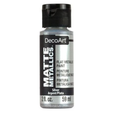 DecoArt Matt metál festék 59ml, Silver / DecoArt Matte Metallics (1 db) akrilfesték