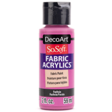 DecoArt Textilfesték 59 ml Fuchsia SoSoft Fabric Acrylics (1 db) textilfesték