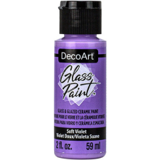 DecoArt Üvegfesték 59 ml Soft Violet Lágy lila DecoArt Glass Paint (1 db) üvegfesték