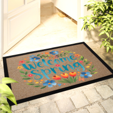 Deconline Crafts Húsvéti Lábtörlő 60x40 cm "Welcome Spring" színes HD lakástextília
