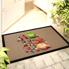 Deconline Crafts Karácsonyi Grincs mintás lábtörlő 40x60 cm Ho Ho Ho" lakástextília