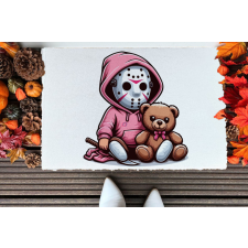 Deconline Customs Halloweeni szőnyeg / lábtörlő 40x60 cm Creepy girl lakástextília
