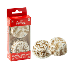Decora elegáns muffin pohár, Karácsonyi hangulat, 36db sütés és főzés
