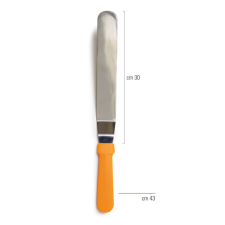 Decora kenőkés, hajlított, rozsdamentes acél, 43cm sütés és főzés