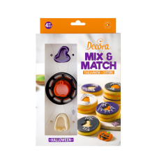 Decora linzer készítő szett, Halloween, műanyag, 4 db-os sütés és főzés