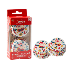 Decora muffin papír, Mikulás mintával, 36db sütés és főzés