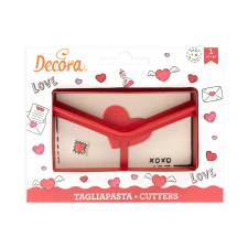 Decora szerelmes levél, műanyag, 11,2×6cm sütés és főzés