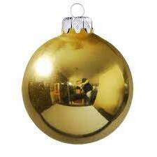 Decoration&amp;Design Kft. Arany gömb karácsonyfa dísz 8cm karácsonyfadísz