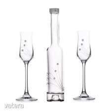 Decoration&amp;Design Kft. Pálinkás pohár+üveg swarovski dísszel pálinkás pohár