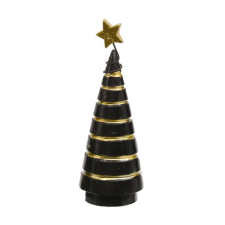 Decoration &amp; Desing Kft Karácsonyfa poly fekete,arany karácsonyi dekoráció