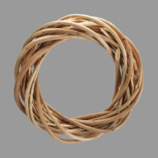 Decorolla Koszorúalap / vesszőkoszorú fonott natúr 30cm dekorálható tárgy