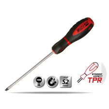 DEDRA 17W002 csavarhúzó lapos 5x100mm, s2acél, 3anyagú fogantyú csavarhúzó