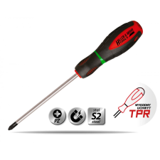DEDRA 17W022 csavarhúzó csillag pozidriv pz2x100mm, s2acél, 3anyagú fogantyú csavarhúzó