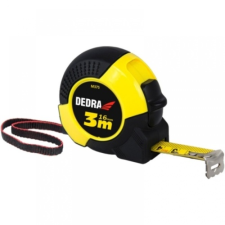 DEDRA 8m/25mm mérőszalag, gumi borítással, nylon szalag mérőműszer