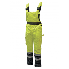 DEDRA BH80SO1-M bélelt fényvisszaverős kertésznadrág méret m,sárga munkaruha