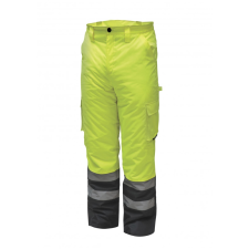 DEDRA BH80SP1-S bélelt nadrág fényvisszaverős, méret s, sárga barkácsolás, csiszolás, rögzítés