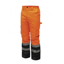 DEDRA BH80SP2-M bélelt nadrág fényvisszaverős, méret m, narancs barkácsolás, csiszolás, rögzítés