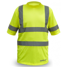 DEDRA BH81T1-XL férfi rövid ujjú póló, láthatósági, sárga, mérete xl