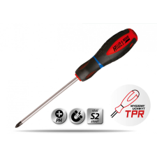 DEDRA Csavarhúzó csillag Phillips PH0x75mm, S2acél, 3anyagú fogantyú csavarhúzó