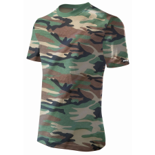 DEDRA-EXIM Férfi rövid ujjú póló XL, camo, 100% pamut férfi póló